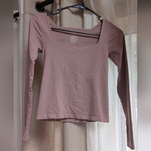 Free People Intimately Clean Line Taupe Longsleeve